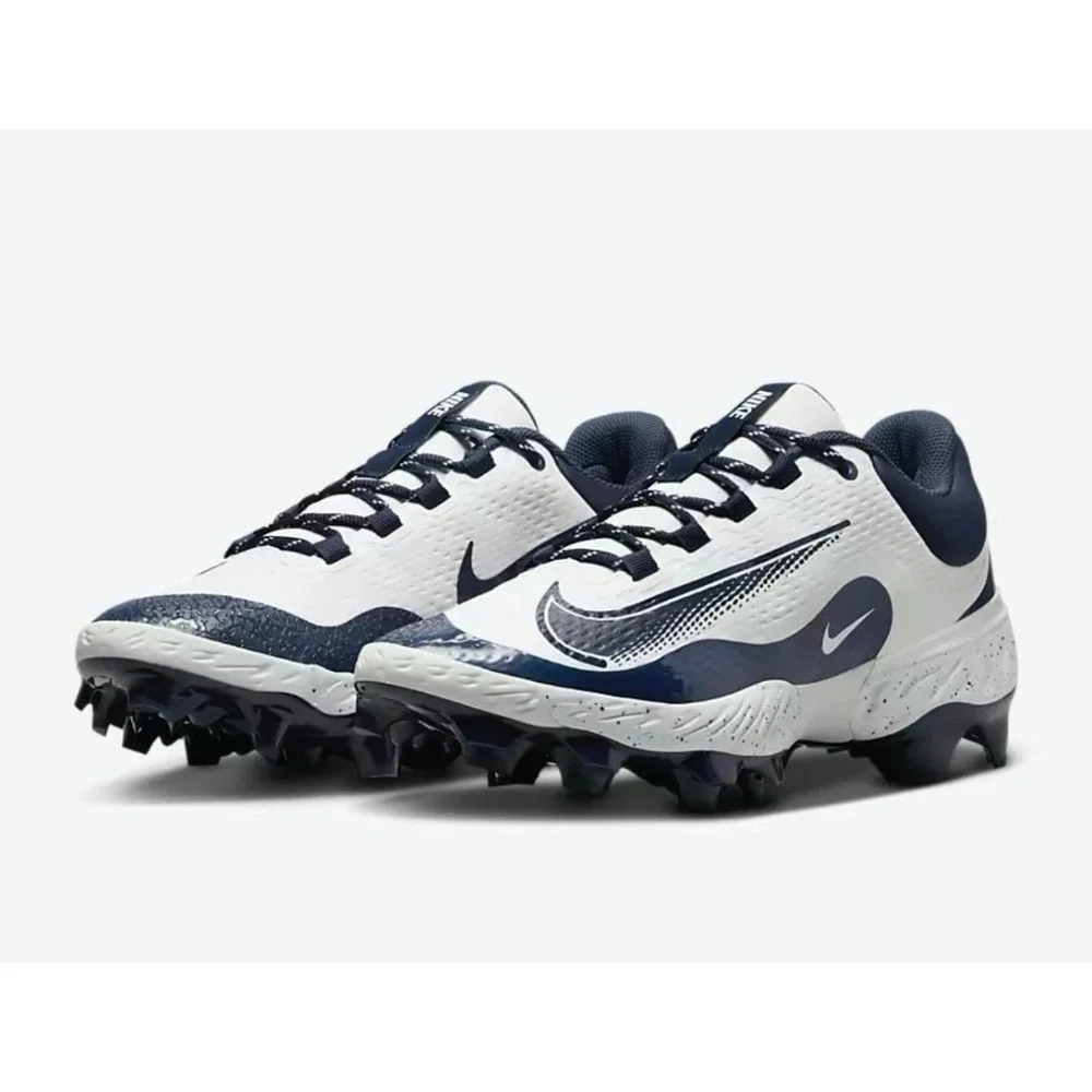 Nike Alpha Huarache Elite 4 Low MCS Navy Baseball‎ Cleats FD6255-107 Men's 10.5